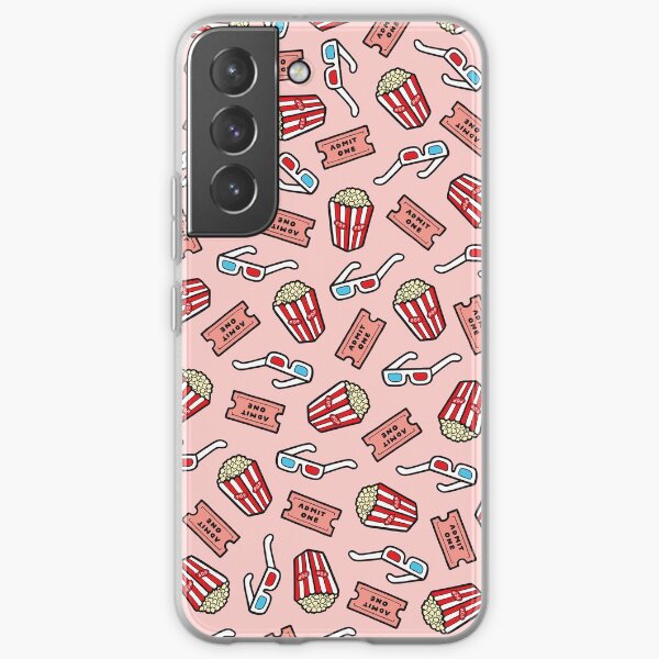 Movie Pattern in Pastel Pink Samsung Galaxy Soft Case