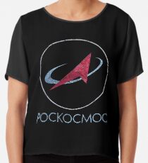 POCKOCKMOC Russian Space Agency Chiffon Top