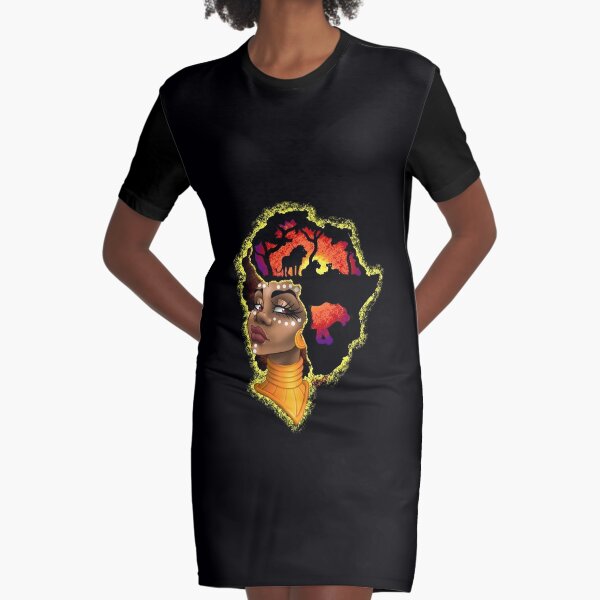 black queen t shirt dress