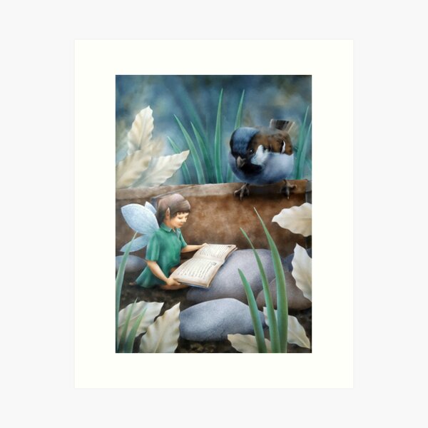 Listening Intently Art Print