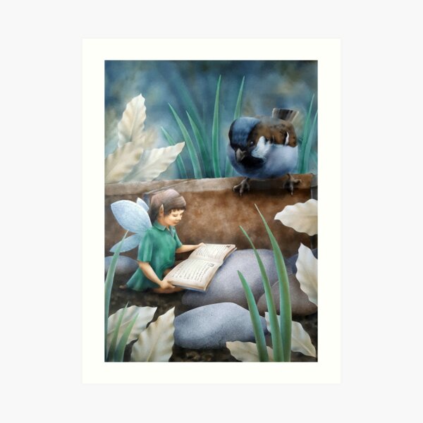 Listening Intently Art Print