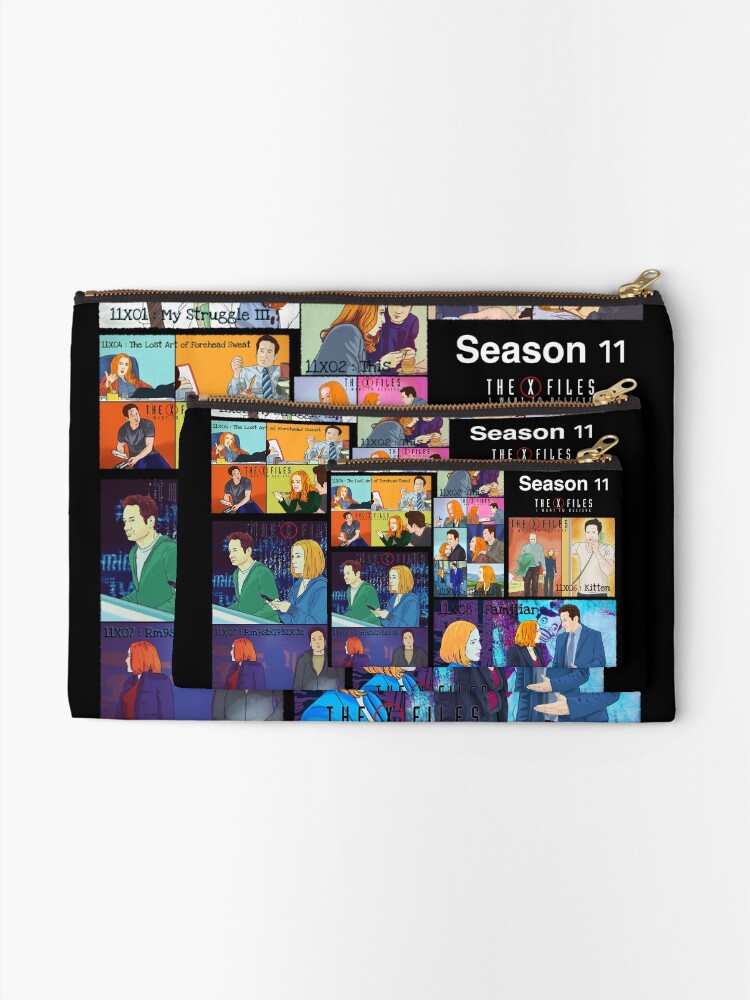 Alternate view of The X files season 11 all the episodes ( more 70 designs XFiles in my shop) Zipper Pouch