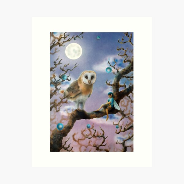 Owl Sentry Art Print