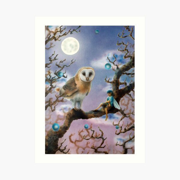 Owl Sentry Art Print