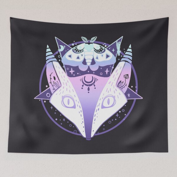 Item preview, Fox, Moth, Pentagram Witch Artwork designed and sold by cellsdividing.