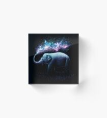 Elephant Splash Acrylic Block