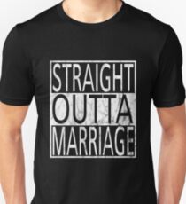 Straight Outta Marriage - Marriage Slim Fit T-Shirt