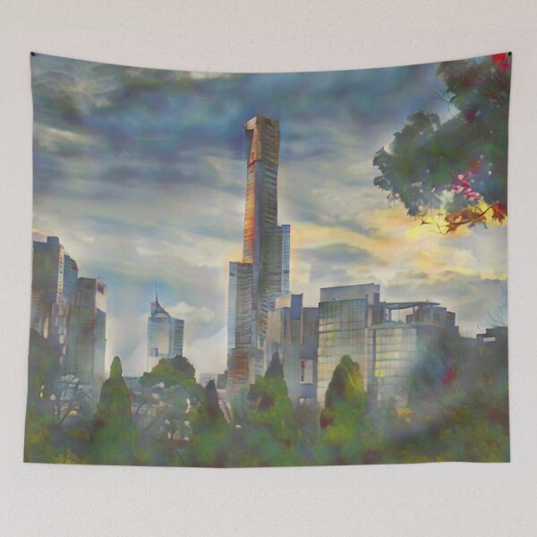 Item preview, Melbourne, Australia skyline designed and sold by philosophizer.