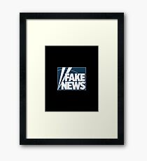 Fake News Channel Framed Print