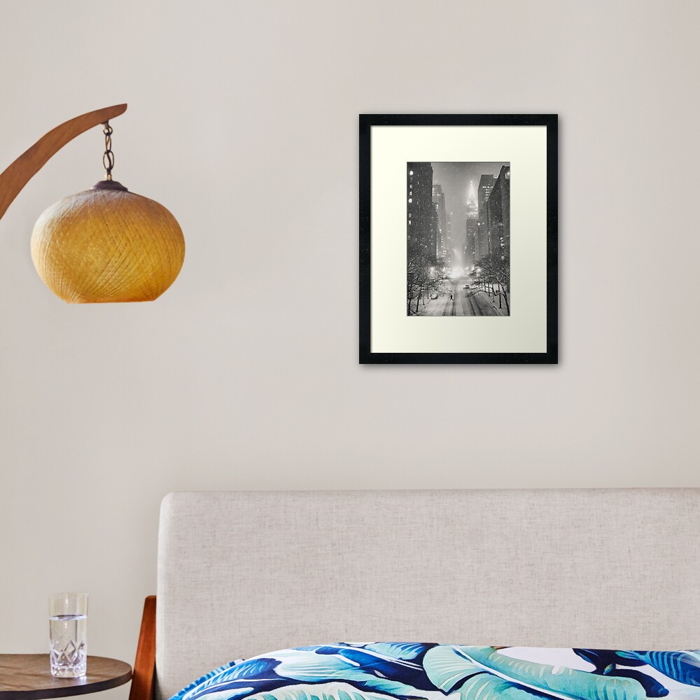 A Winter's Tale - New York City Framed Art Print