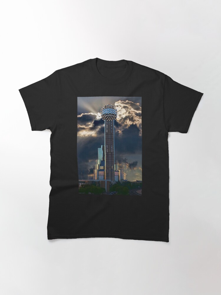 Thumbnail 2 of 7, Classic T-Shirt, Reunion Tower Sunset designed and sold by Warren Paul Harris.