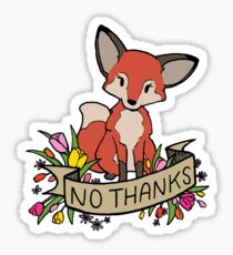 no thanks Sticker