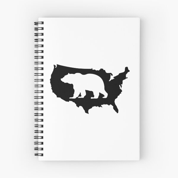 Item preview, USA America Bear Grizzly Silhouette designed and sold by Helen-Storm.