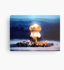 die Atombombe Metallbild