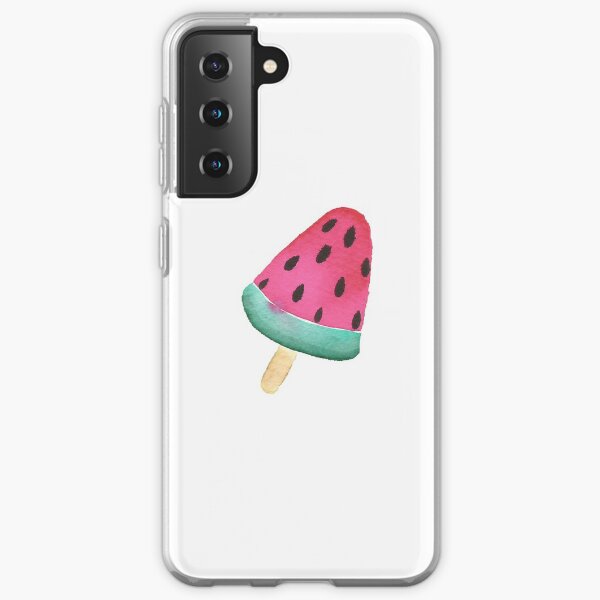 Melon ice cream - melon - ice watercolor Samsung Galaxy Soft Case