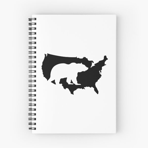 Item preview, USA America Bear Grizzly Silhouette designed and sold by Helen-Storm.