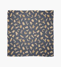 Gray and Yellow Abstract Cut Out Shapes Scarf