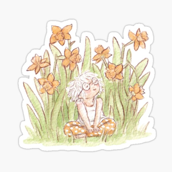 Daffodil girl Sticker
