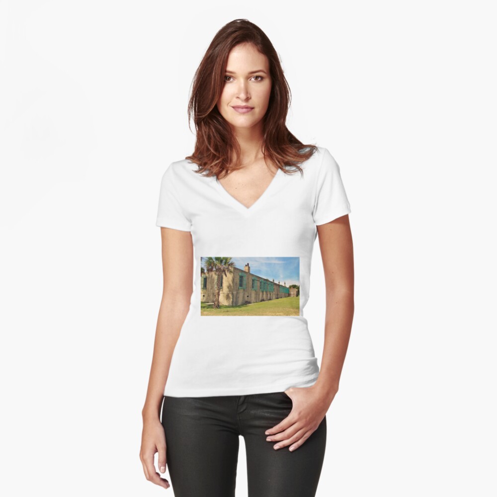 Item preview, Fitted V-Neck T-Shirt designed and sold by Cynthia48.