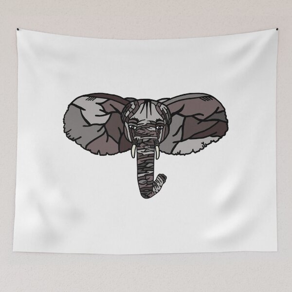 Item preview, Elephant head designed and sold by PaperStorm.