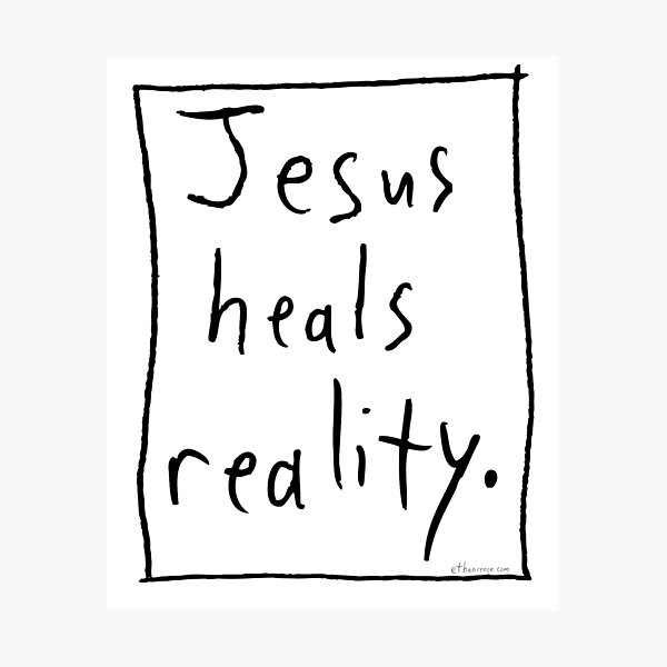 Reality Healer - Black Photographic Print