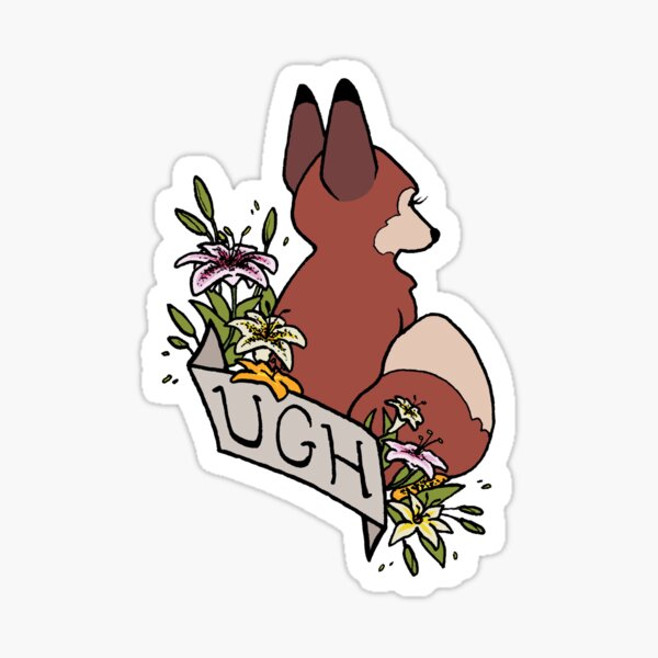 ugh Sticker
