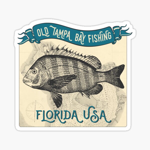Vista previa del artículo con la obra «Old Tampa Bay Florida pesca», diseñado y vendido por SilkTiger.