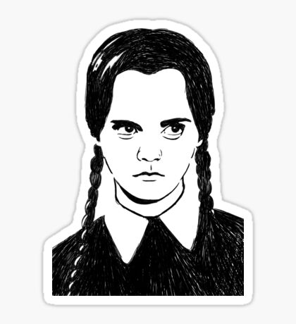 Wednesday Adams Stickers | Redbubble