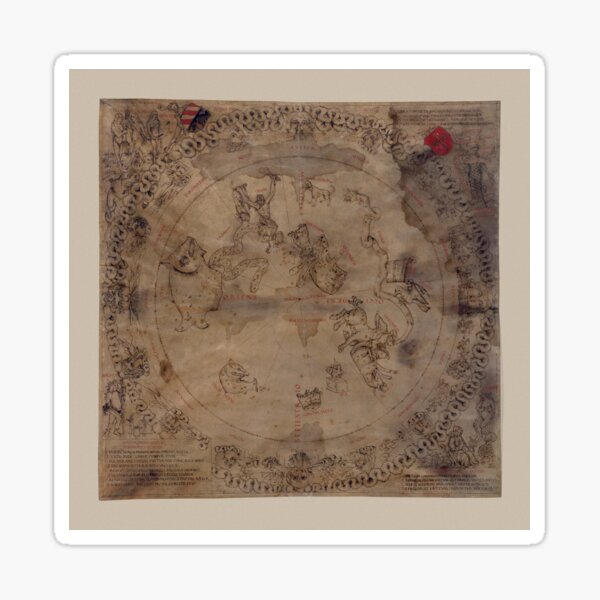 Constellation Chart 1503 Sticker