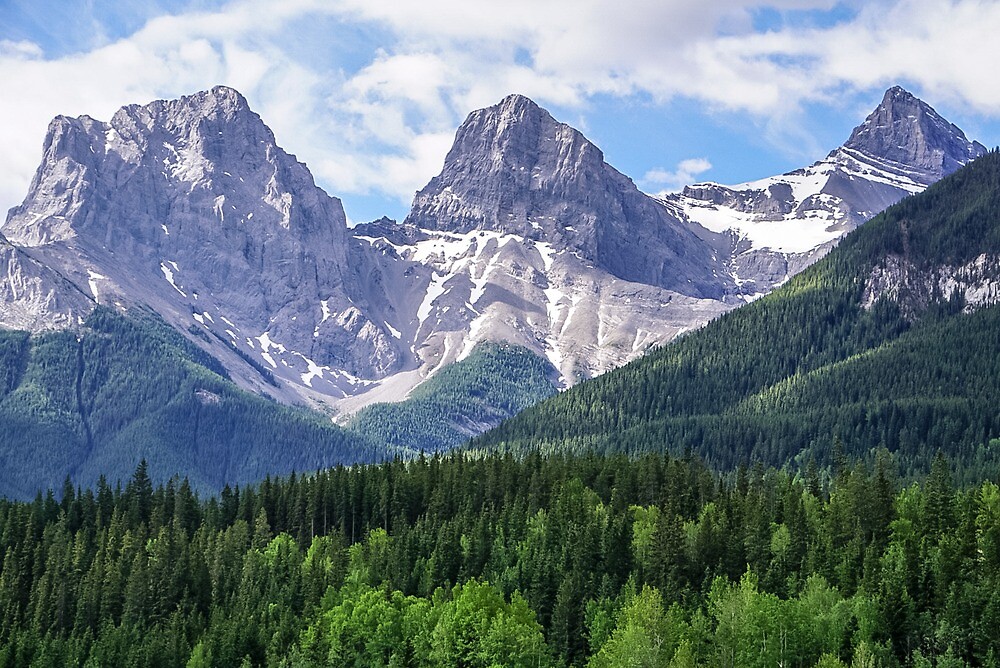 “Three Sisters Mountain in Canmore, Alberta Canada #photography #art #