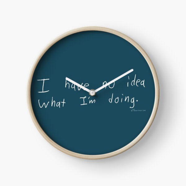 What Am I Doing - White Clock