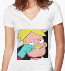 Gary Amazing Mustache Women's Fitted V-Neck T-Shirt
