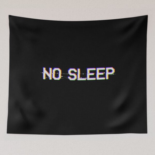 Item preview, No Sleep Vaporwave Aesthetic 8 Bit Glitch Text Scanlines designed and sold by Gamelin.