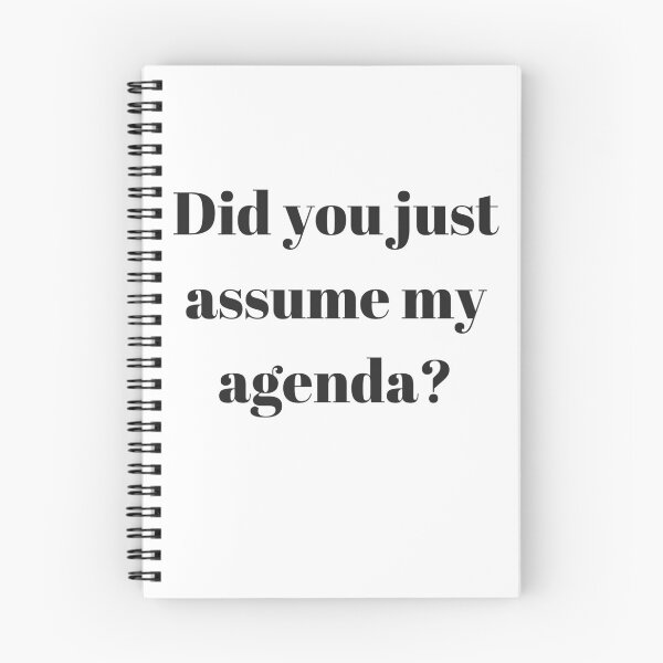 Item preview, Did you just assume my agenda designed and sold by freedom4life.
