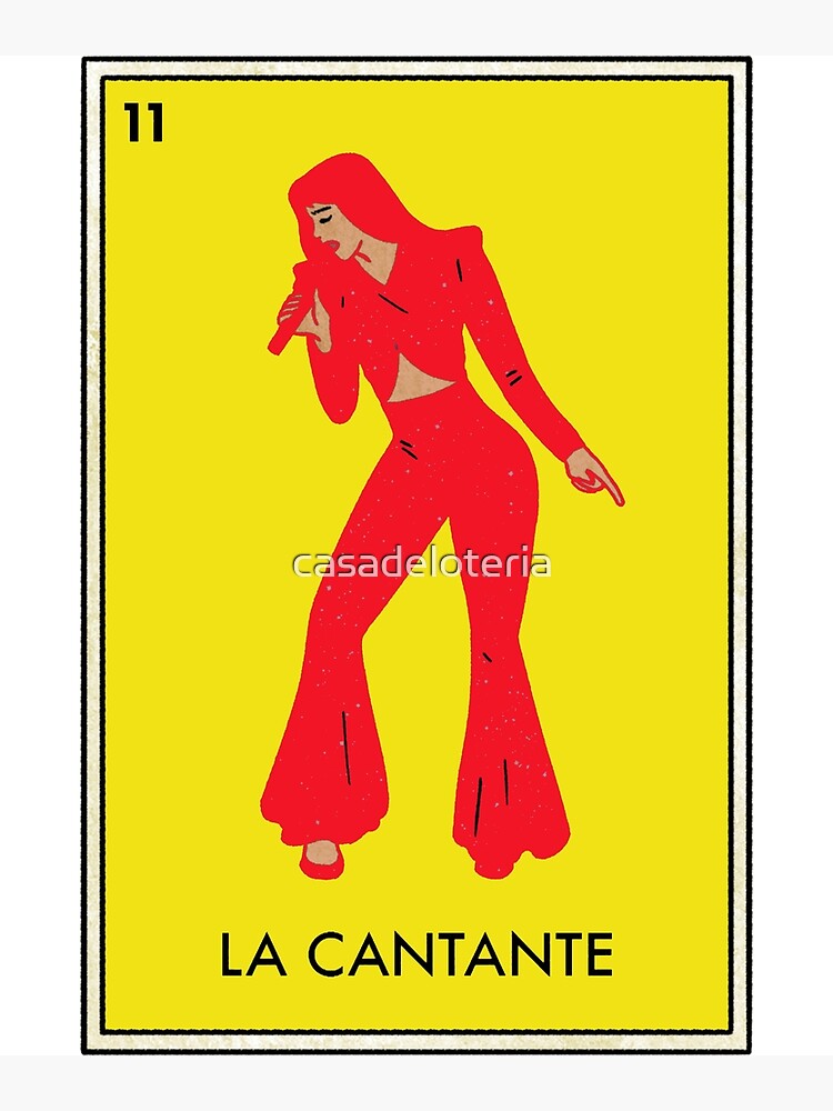 "Super Adorable and Cute Mexican Loteria Tarot Card" Canvas Print by
