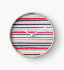 Red orange/blue black Clock