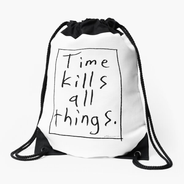 Time Kills - Box Drawstring Bag