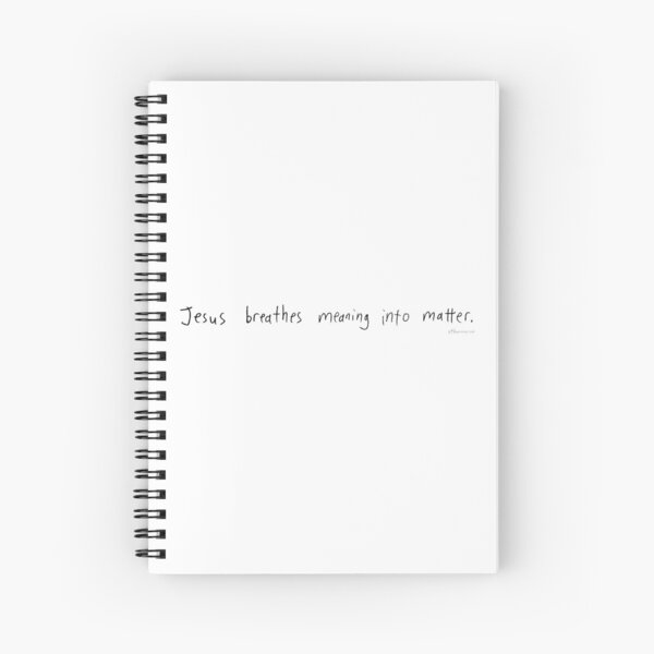 Meaning Into Matter - Black Spiral Notebook