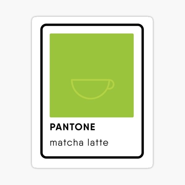 Pantone Matcha Latte Swatch Sticker