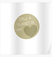 Pluto Heart Poster