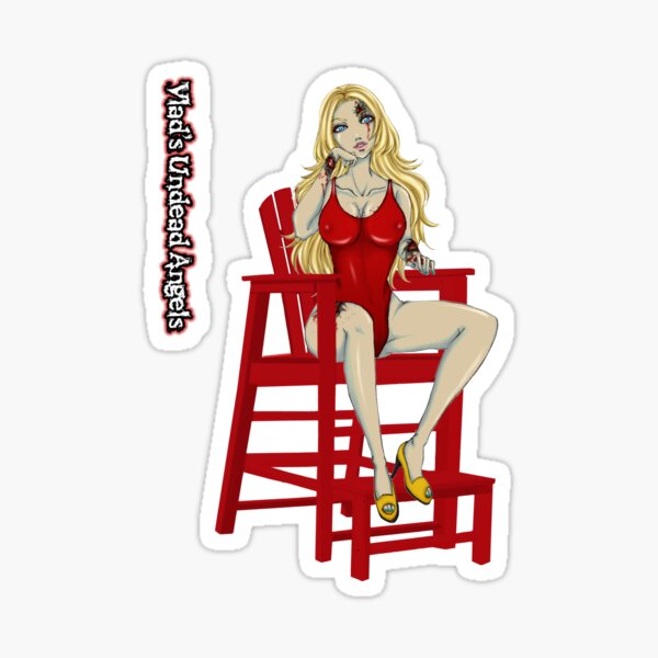 Undead Angels: Zombie Lifeguard Sticker