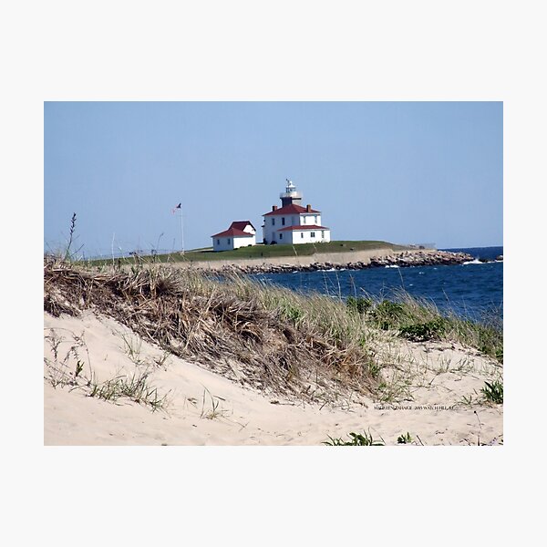 Item preview, Lighthouse in Watch Hill, RI ~ Napatree Point  designed and sold by Maureen Zaharie.
