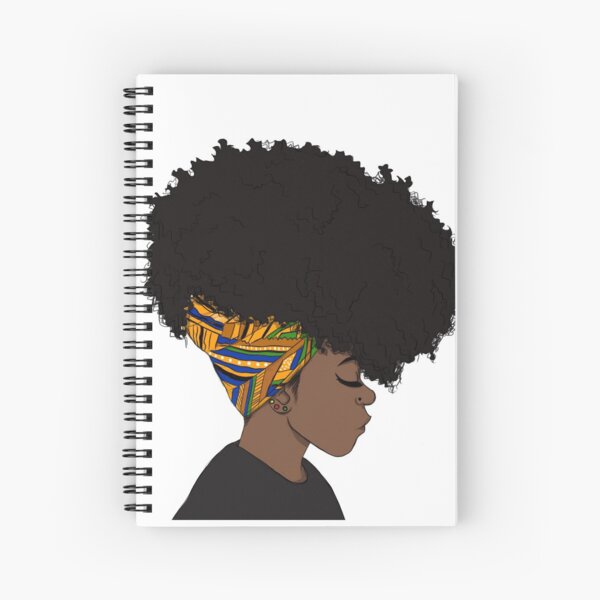 big afro Spiral Notebook