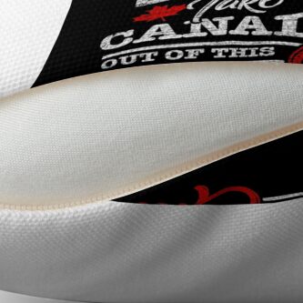 Alternate view of Canada Canadians Throw Pillow