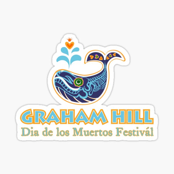 Graham Hill Dia de los Muertos Festival 2017 Sticker