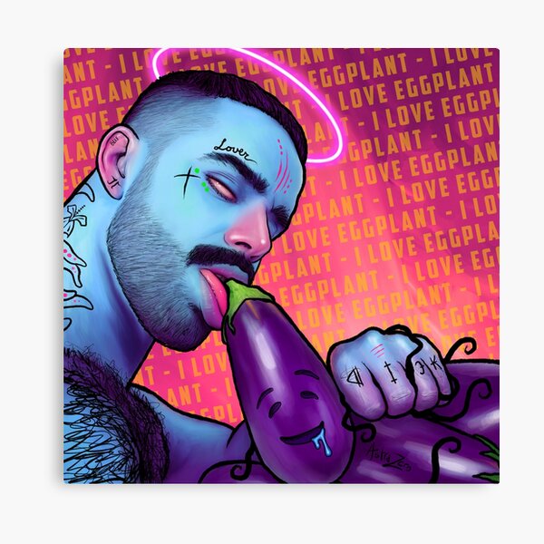 How to eat and Eggplant Canvas Print
