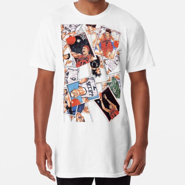 TYOMOYT Japanese Slam Dunk Shohoku Basket Ball Team Tshirt Sakuragi Hanamichi Print Tee Shirt Anime Unisex Streetwear Cosplay T-Shirts, Adult Unisex