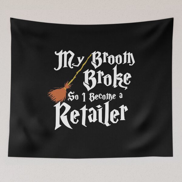 Item preview, My Broom Broke So I Become A Retailer - Funny Halloween designed and sold by overstyle.