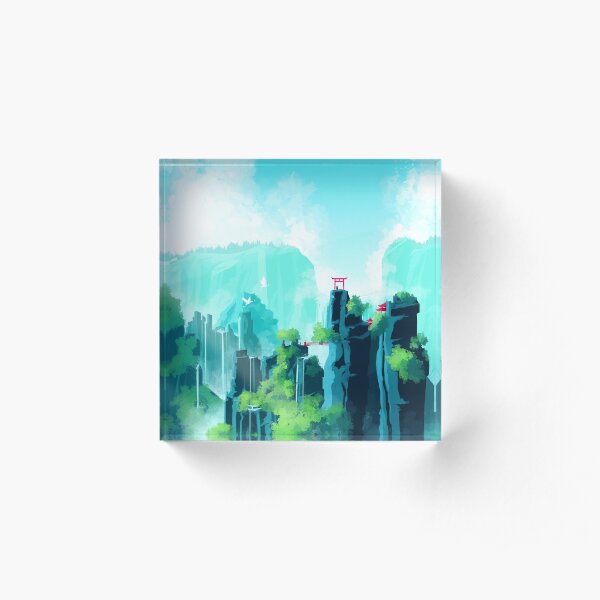 Peak falls Acrylic Block