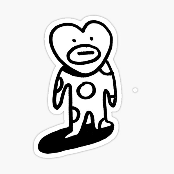 looking boy Sticker